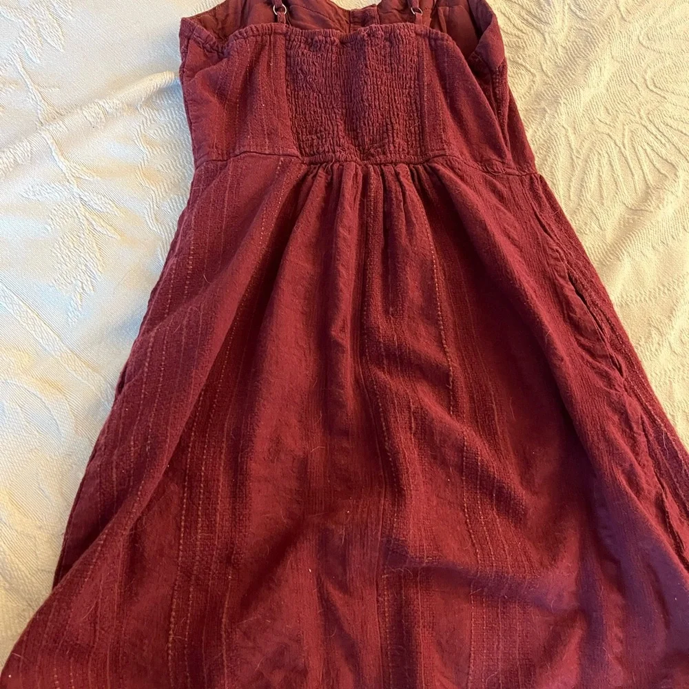 Universal Thread Red Ribbed Strapless Sundress - Picture 2 of 3